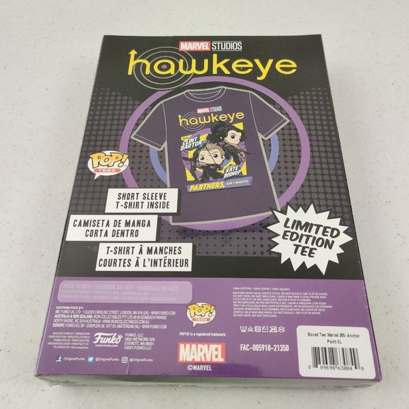 FUNKO BOXED TEE Marvel Limited Edition Tee Hawkeye Unisex XL NEW SEALED - Picture 2 of 3
